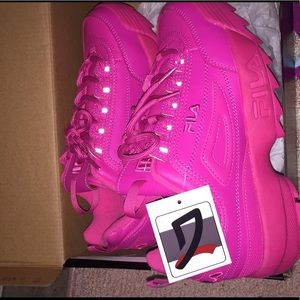 Fila women’s disrupter shoes pink